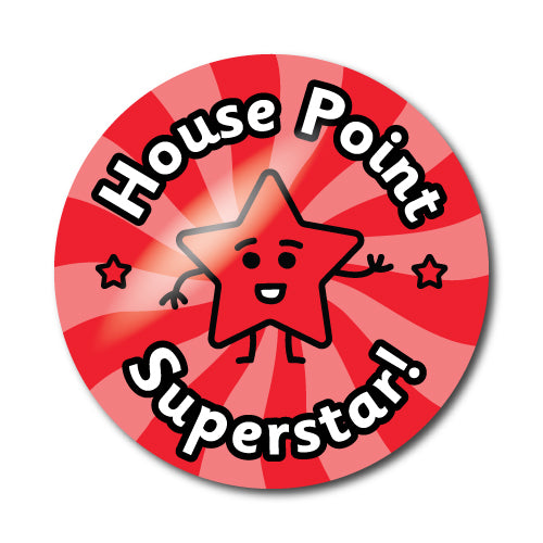 House Point Superstar Stickers by School Badges UK