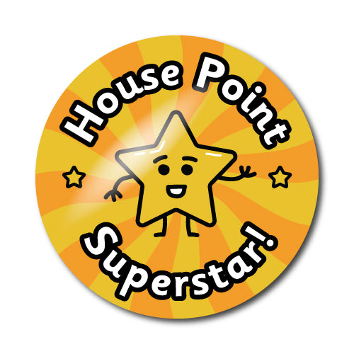 House Point Superstar Stickers by School Badges UK