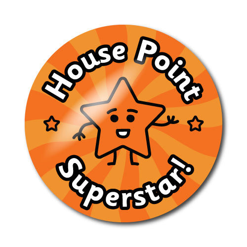 House Point Superstar Stickers by School Badges UK