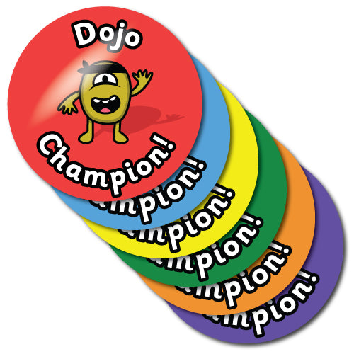 Dojo Champion Stickers by School Badges UK