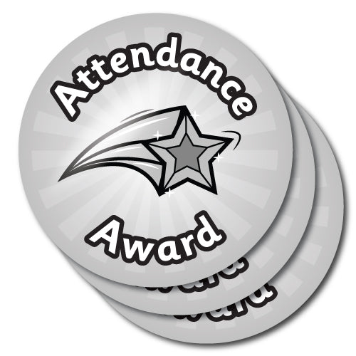 Attendance Award Stickers by School Badges UK