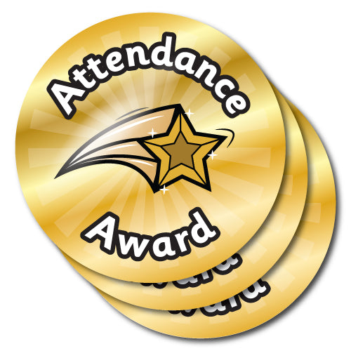 Attendance Award Stickers by School Badges UK