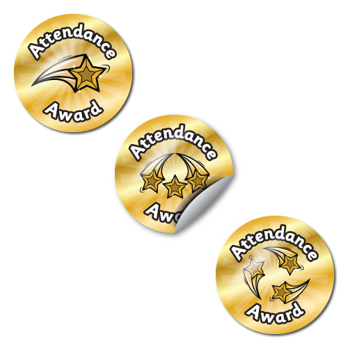 Attendance Award Stickers by School Badges UK