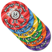 Always On Time Stickers by School Badges UK