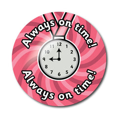 Always On Time Stickers by School Badges UK