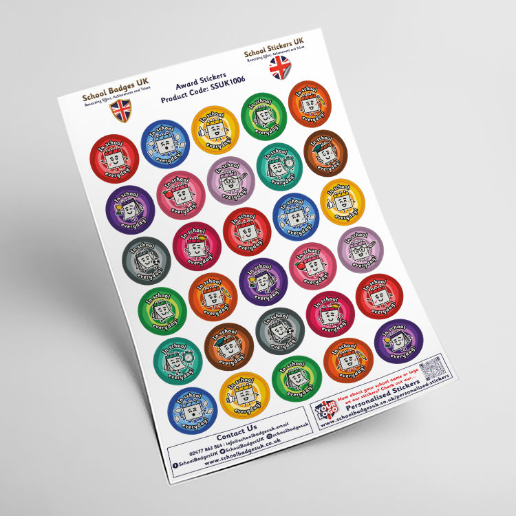 In School Everyday Stickers by School Badges UK