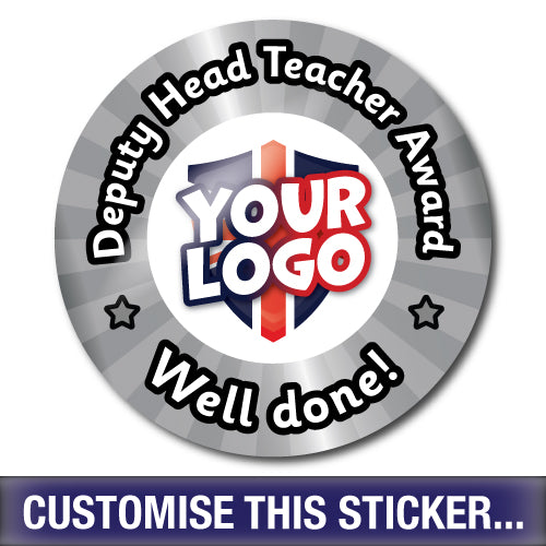 Personalised Deputy Head Teacher Award Stickers by School Badges UK