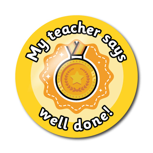 My Teacher Says Stickers by School Badges UK