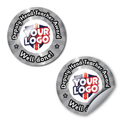 Personalised Deputy Head Teacher Award Stickers by School Badges UK