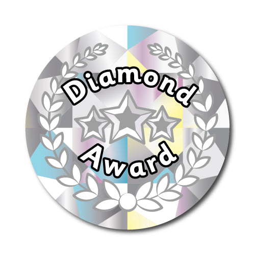 Diamond Award Star Stickers by School Badges UK