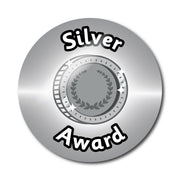 Silver Award Treasure Themed Stickers by School Badges UK