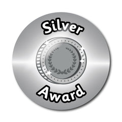 Silver Award Treasure Themed Stickers by School Badges UK