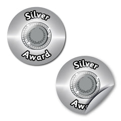 Silver Award Treasure Themed Stickers by School Badges UK