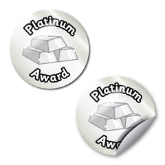 Platinum Award Treasure Themed Stickers by School Badges UK