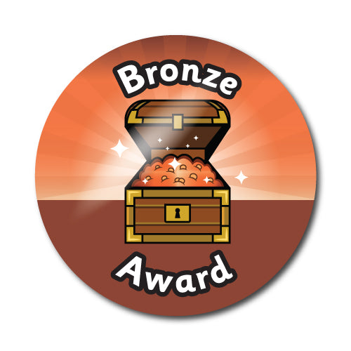 Bronze Award Pirate Themed Stickers by School Badges UK