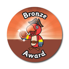 Bronze Award Pirate Themed Stickers by School Badges UK