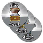 Silver Award Pirate Themed Stickers by School Badges UK