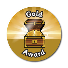 Gold Award Pirate Themed Stickers by School Badges UK