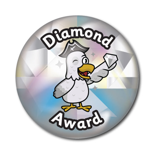 Diamond Award Pirate Themed Stickers by School Badges UK