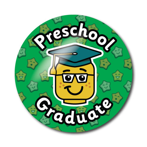 Preschool Graduate Stickers by School Badges UK