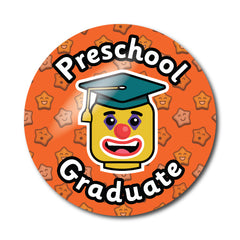 Preschool Graduate Stickers by School Badges UK