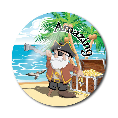 Well Done Pirate Stickers by School Badges UK
