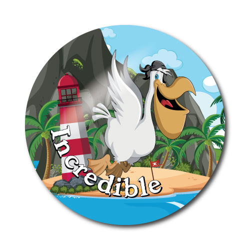Well Done Pirate Stickers by School Badges UK