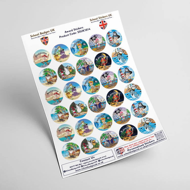Well Done Pirate Stickers (view 3)