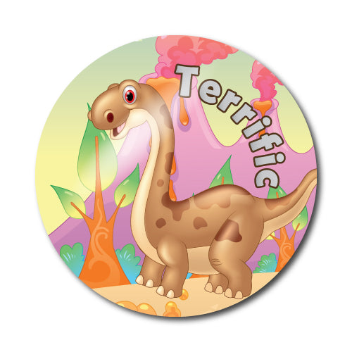 Well Done Dinosaur Stickers by School Badges UK