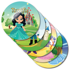 Well Done Prince and Princess Stickers by School Badges UK