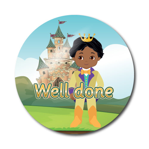 Well Done Prince and Princess Stickers by School Badges UK
