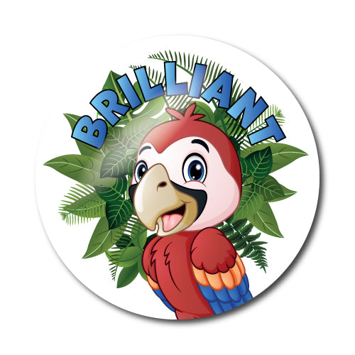 Well Done Safari Animal Stickers by School Badges UK