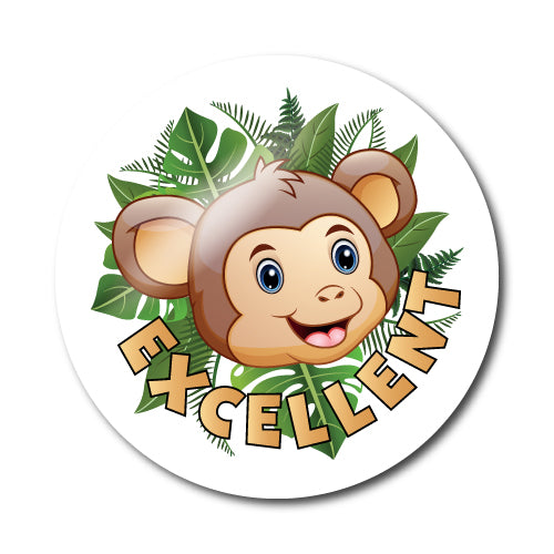 Well Done Safari Animal Stickers by School Badges UK