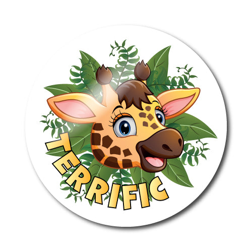 Well Done Safari Animal Stickers by School Badges UK