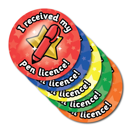 Pen Licence Stickers by School Badges UK