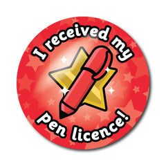 Pen Licence Stickers by School Badges UK