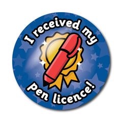 Pen Licence Stickers by School Badges UK