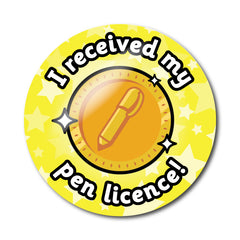 Pen Licence Stickers by School Badges UK