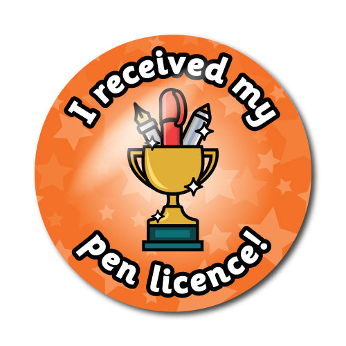 Pen Licence Stickers by School Badges UK