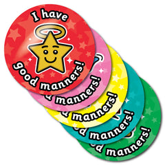 I Have Good Manners Stickers by School Badges UK