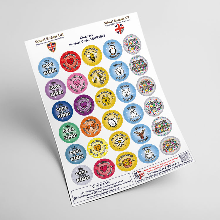 Kindness Stickers by School Badges UK