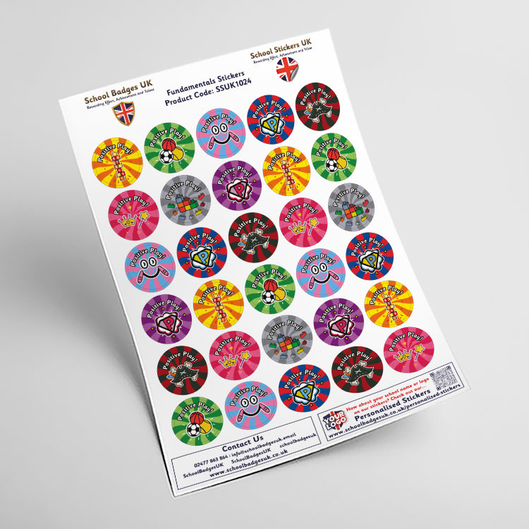 Positive Play Stickers by School Badges UK