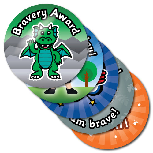 Bravery Stickers by School Badges UK