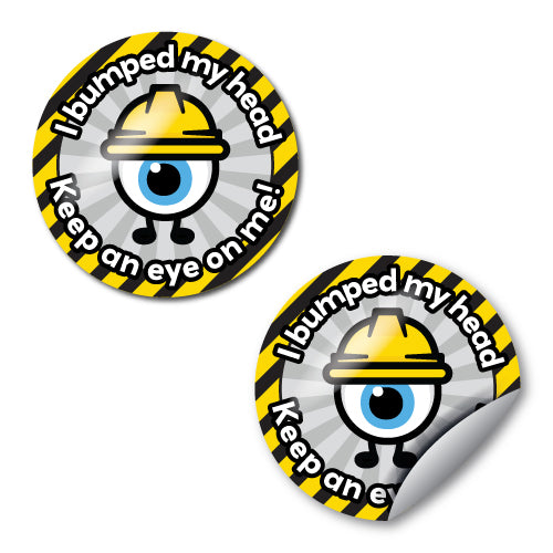 I Bumped My Head Stickers by School Badges UK