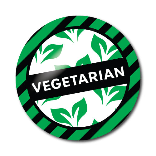 Vegetarian Stickers by School Badges UK