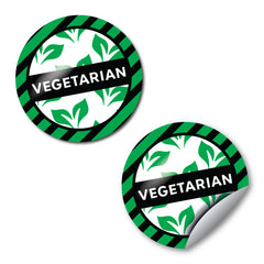 Vegetarian Stickers by School Badges UK