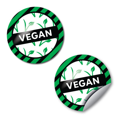 Vegan Stickers by School Badges UK