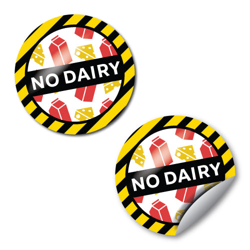 Dairy Allergy Stickers by School Badges UK