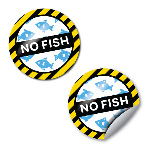 Fish Allergy Stickers by School Badges UK