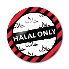 Halal Only Stickers by School Badges UK